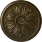Ekena Millwork Kaya Ceiling Medallion (Fits Canopies up to 5 1/4"), Hand-Painted Brass, 23 5/8"OD x 1 1/2"P CM23KABRS - alternate 1